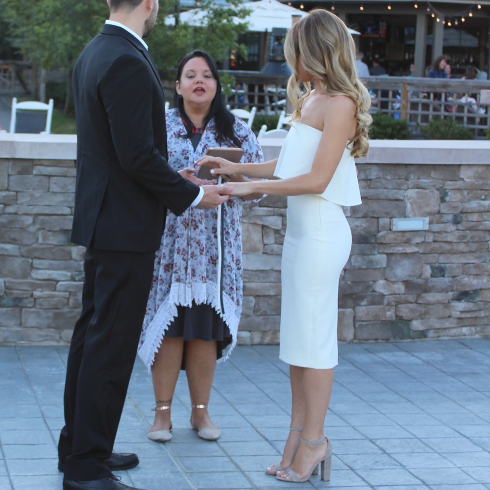 White Fitted Strapless Midi Dress